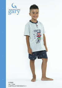 BOY'S PAJAMA M/M L35066 Tellini S.r.l. Wholesale Clothing